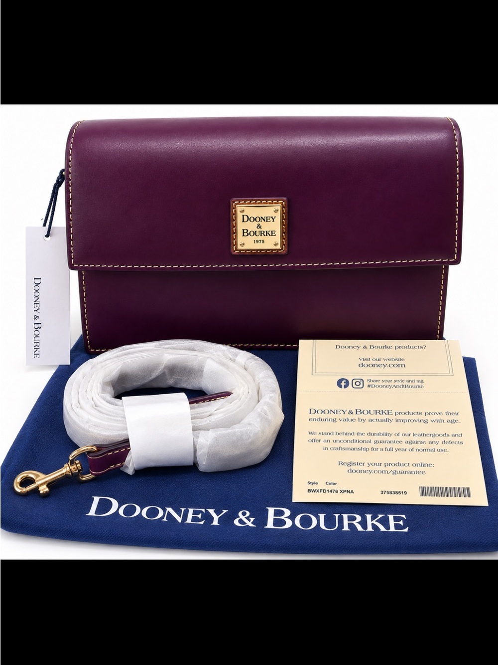 Dooney & Bourke Wexford East/West Leather Crossbody Bag NWT